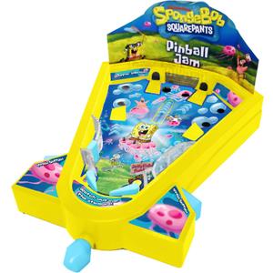 Spongebob Squarepants Desktop Pinball Machine - Fun Arcade Game for Kids & Adults Ages 6+, Compact Tabletop Toy by Well Played