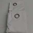 Sun Zero Columbia 2-Pack Thermal Energy Saving 100% Blackout Grommet Curtain Panel Pair, 50" x 84", Dove White