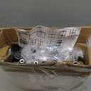 4 Tier Floor Standing Corner Shower Caddy Organizer Shelf with Hooks, Bathroom Shelves Stand Rack, Silver