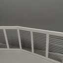 Steel Return Air Grill,Return Air Vent Cover (Duct Opening) Cold Air Return Vent Cover for Wall or Ceiling (30"W x 8"H Duct Opening)