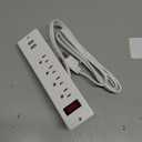 USB Power Strip Recessed Power Socket Mountable Outlet Extender Multiple Protection 4 Outlet 2 USB Built in Conference Desk Workbench