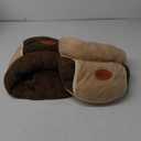 Aocin 2 Pcs Guinea Pig Hideouts Washable Bunny Bedding Cuddle Warm Small Pet Sack Supplies Portable Pet Carrier Cage Nest Guinea Pig Accessories for Cage(Dark Brown, Light Coffee, Plain)