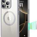 ESR for iPhone 16 Pro Case, Compatible with MagSafe, Shockproof Military-Grade tection, Magnetic iPhone Case for iPhone 16 Pro, Classic Hybrid Case (HaloLock), Clear Grey