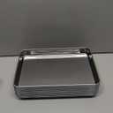 Mimorou 12 Pcs Baking Sheet Stainless Steel Cookie Sheet Small Metal Pans Professional Rectangle Oven Trays Kitchen Baking Cooking Oven and Toaster, Dishwasher Safe(8 x 5.9 Inches)