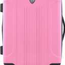 Travelers Club Chicago Hardside Expandable Spinner Luggages, Hot Pink, 20" Carry-On, HS-20720-EX-690N, 22" Carry-on