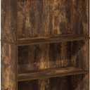 Furinno JAYA Book Shelf, 5-Tier Bookshelf, Bookcase with Adjustable Shelves, 9.5" x 24.5" x 71.2", for Organization and Storage, for Living Room, Bedroom, Home Office, Amber Pine