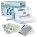 Manual Die Cutting Machine,Embossing Machine for Card Making Crafting, 6" Openning(Gift Box) (6 inch Blue)