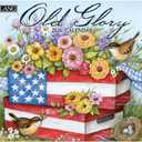 Lang Old Glory 2026 Wall Calendar  12-Month Calendar with Stapled Binding, Linen-Embossed Patriotic Artwork by Susan Winget, 13.4"  12"