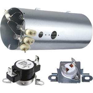 Dryer Heating Element Kit Compatible With frigi-da-ire EIMED60LT3 EIMED60LSS2 FASE7073LW0 FASE7073NW2 FASE7021NW0 EIMED55IIW1 EIMED55IIW0 EIMED60JIW0 EIED55HIW0 EIMED55IMB3 FASE7073NW0 FASE7073LN0