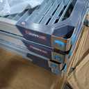 MetroMax Q 4-Shelf Industrial Plastic Shelving Mobile Cart, Open Grid Shelves, 18x42
