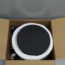 Floor Lamp, LED Standing Lamps with White Plastic Shade, Black Modern Torchiere Floor Lamp, Tall Lamps for Living Room Dorm, Bulb not Included