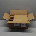 BAG BOX 100 Pcs Medium 8.25x4.3x10.6 Inch Brown Kraft Paper Gift Bags with Handles for Bulk Wedding, Party Favors, Grocery, Shopping, Retail Merchandise, Gift Sacks