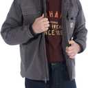 Carhartt Men's Relaxed Fit Washed Duck Sherpa-Lined Utility Jacket (Large Big Tall, Gravel)