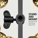 Hihat Tambourine Jingle Effect, Hammered Solid Brass  NOT MADE IN CHINA  Mountable on Any Pull Rod, 2-YEAR WARRANTY (Double Row)