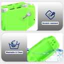 for Anbernic RG34XX Silicone Case, Soft Protective Cover for RG34XX Retro Handheld Game Console, Anti-Scratch Washable for RG 34XX Accessories with Lanyard (Bright Greenn)
