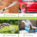 Metal Garden Hose 100FT - Heavy Duty Stainless Steel Metal Water Hose With 10 Function Nozzle, Lightweight, No Kink, Durable and Leak Proof Flexible Garden Hose for Yard, Outdoor