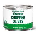 Amazon Grocery, Black Ripe Chopped Olives, 4.25 Oz (Previously Amazon Fresh, Packaging May Vary) BB Date 13 Dec 2025