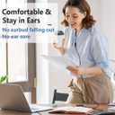 USB Earbuds with Microphone for PC Laptop, 6.5Ft Long Cord Wired USB Headphones Headset for Computer Desktop MacBook PS4 PS5 Work Calls Gaming, Over Ear in-Ear Earphones w Case, Control, Mute Function