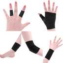 24 Pack Self Adherent Cohesive Bandage Wrap, 2 x 5 Yards Elastic Grip Tape Black Vet Wrap for Dogs, Athletic Bandages Wrap for First Aid Medical, Sports, Ankle, Wrist Sprains