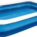Inflatable Swimming Pool Outdoor Lawn Ground Rectangular Swimming Pool for Kids or Adults (Max 103x69x203 Inch)