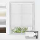 LazBlinds No Drill Cordless Cellular Shades, 52" W x 64" H, White | Soft Light Filtering Fabric Protects Privacy, With Thermal Insulation & Noise Reduction, Safe Cordless Design for Kids & Pets