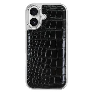 SOKAD Leather for iPhone 17 Case Cute Trendy, Black Crocodile