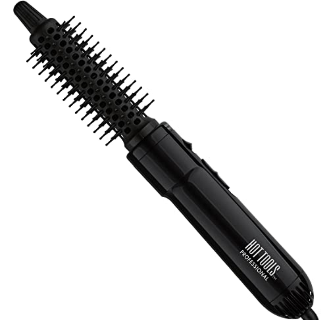 Hot Tools Pro Artist Hot Air Styling Brush | Style, Curl and Touch Ups (1”) Black