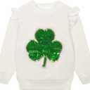 RETSUGO Toddler Baby Girls Sweatshirts Casual Pullover Crewneck Winter Long Sleeve Tops Shirts Clothes 3T-8T