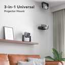 KDD Desktop Projector Mount - Ceiling/Wall Mount Projector with 360Adjustable - Universal Stand for LED Video Camera - Mini Wall Mounted Holder for Home Office School