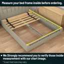 1-Inch Extra Heavy Duty Horizontal Wooden Bunkie Board/Bed Slats, Twin, Beige