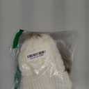 Yinuoday 2PCS Mother&Baby Hat Parent-Child Hat Family Matching Cap Winter Warmer Knit Wool Beanie Ski Cap (One Size, White)