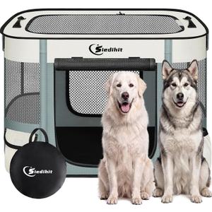 Siedihit 40" Dog Playpen,Cat Puppy Pen, Pet Portable Crate Indoor Outdoor