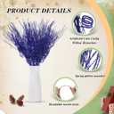 Suncalla 24 Pcs 16.5 Inch Christmas Tree Picks Glitter Artificial Curly Sprays Christmas Floral Stems Branches for Xmas Tree Sticks Garland Ornaments Vase Filler Decorations (Royal Blue)