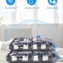 Colemoly Vacuum Storage Bags 18 Pack Vacuum Seal Bags Without Electric Pump Space Saver Storage Bags for travel, Storage and Organization (4 Jumbo/ 4 Large/ 3 Medium/ 3 Small/ 4 Roll Up) (Combo)