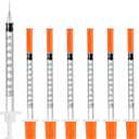 Pack of 100 Syringes U-100 31G 5/16" (8mm) 1ml/cc, Disposable Syringe, Lab Supplies, Individual Packed