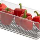 Spectrum Hexa in-Fridge Large Refrigerator Organizer Bin for Storage and Organization of Fruit Vegetables Produce and More, 15 x 6 x 4.25