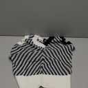 SHEWIN Tank Tops for Women 2025 Casual Sleeveless Shirts Knit Sweater Vest V Neck Summer Tops (Small, Black White)
