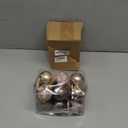 Syhood 12 Pcs Vintage Christmas Ball Ornaments 2.36'' Neutral Textured Christmas Ornaments Rustic Distressed Xmas Farmhouse Holiday Decor for Xmas Tree (Classic Color,Rustic Style)