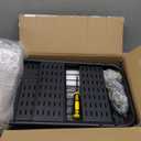 Stable 4 Tier Rolling Metal Storage Organizer, Heavy Duty Kitchen Rolling Cart, Metal Top Vegetable Storage Cart with Wheels for Kitchen Pantry Utility Use (Black)