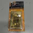 Prime-Line N 7361 Brass Closet Pocket Door Passage Pull, 3-3/4 x 2-1/2 Pull for 1-3/8 x 1-3/4 Thick Doors, Polished Brass (Single Pack)