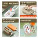 Improved Spray Pet Grooming Brush for Dogs & Cats, 3-in-1 Design: Hair Remover, Cleaning Brush and Massaging, Water Steam Comb for Shedding for indoor Hair Cats, Dogs and Rabbits. (Beige)