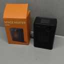 Lerat Electric Space Heater, Small Heater for Indoor Use, 1200W PTC Fast Heating Portable Heater, Overheat & Tip-Over Protection, Heating & Fan Modes for Bedroom, Office, Camping, Black