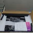 Small Standing Desk with Wheels, Portable Treadmill Desk, Rolling Desk Adjustable Height for Laptop, Mobile Standing Table for Walking Pad, Bedside Table (Black)