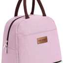 BALORAY Lunch Bag for Women Men Insulated Lunch Box for Adult Reusable Lunch Tote Bag for Work, Picnic or Travel (Pink)