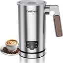 Milk Frother, 4-in-1 Milk Frother and Steamer, Automatic Hot and Cold Foam Maker and Milk Steamer for Coffee, Latte, Cappuccino, Macchiato, Hot Chocolate, Matcha