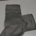 Easy Home 3 Piece Solid Color Blackout Window Curtain Set with Tiers and Valance Rod Pocket Thermal Privacy Curtain Tiers for Kitchen, Living Room, Bathroom Shades, W27 x L36 Inch,(Dark Gray)