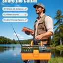 Large 3-Layer Fishing Tackle Box with Tackle Included, All-in-One 417 Pcs Fishing Lures Kit with Small 2-Sided Box & Gloves for Anglers, Complete Freshwater Bass Fishing Gear, Gift for Men