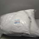 MIULEE 22x22 Pillow Inserts,Set of 2 Down Feather Throw Pillows for Couch Sofa Bed, Decorative Fluffy Throw Pillow Inserts Cotton Fabric,White