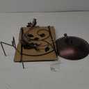 HONGLAND Trellis Bird Baths for Outdoors, 40 Inch Height Garden Plant Trellis Bird Feeders (Bell Flower & Hummingbird)