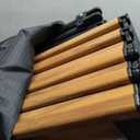 iClimb Ultralight Compact Camping Folding Table with Carry Bag (Nature - L)
